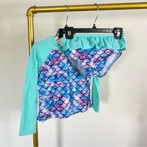 Mermaid Girls Swimsuit Size 3-4T 2 piece set new